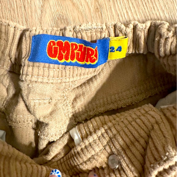 Kids Empyre Loose Fit khaki corduroy skate pants size 24 - Picture 6 of 6